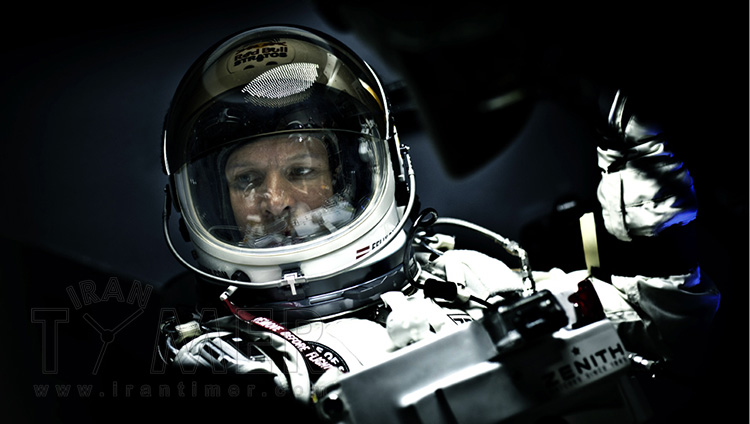 زنیس یخ سرد سرما آزمایش مقاوم zenith el primero stratos flyback striking 10th felix baumgartner