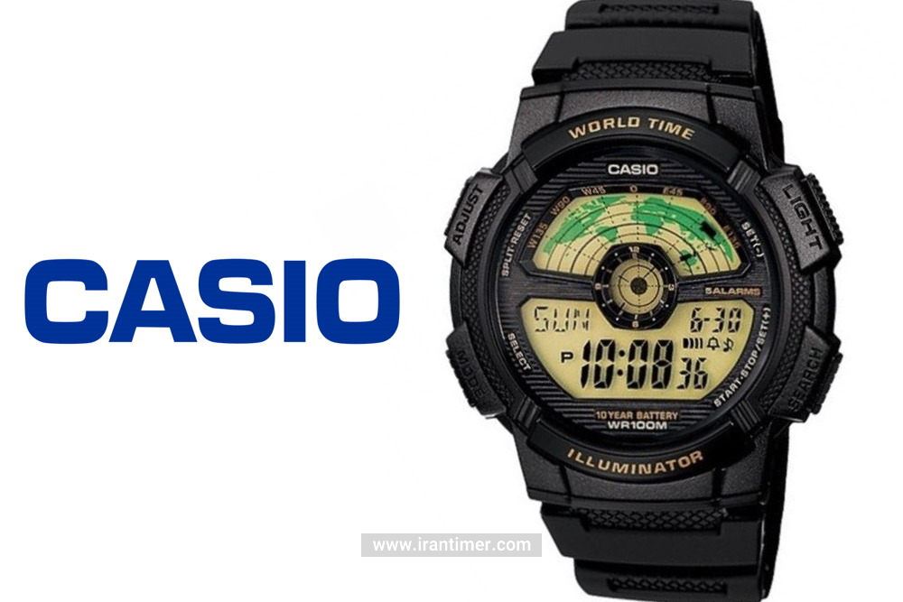 ساعت مچی مردانه کاسیو مدل AE-1100W-1BVDF ساعتی دارای تقویم هفته بهره مند از کیفیت ساخت بالا