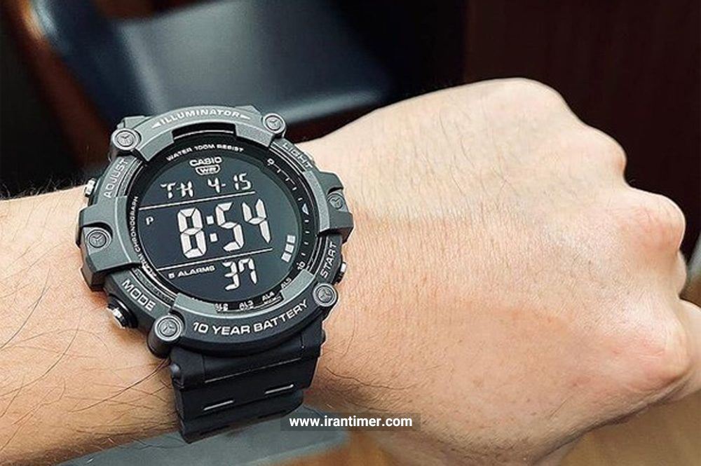 قیمت و خرید ساعت مچی کاسیو CASIO (G-Shock) مدل AE-1500WH-8BVDF | مردانه  اسپرت تمام پلاستیک، نور پس زمینه، دو زمانه، زمان سنج، تایمر شمارش گر معکوس،  دارای 5 زنگ هشدار مجزا، نمایش