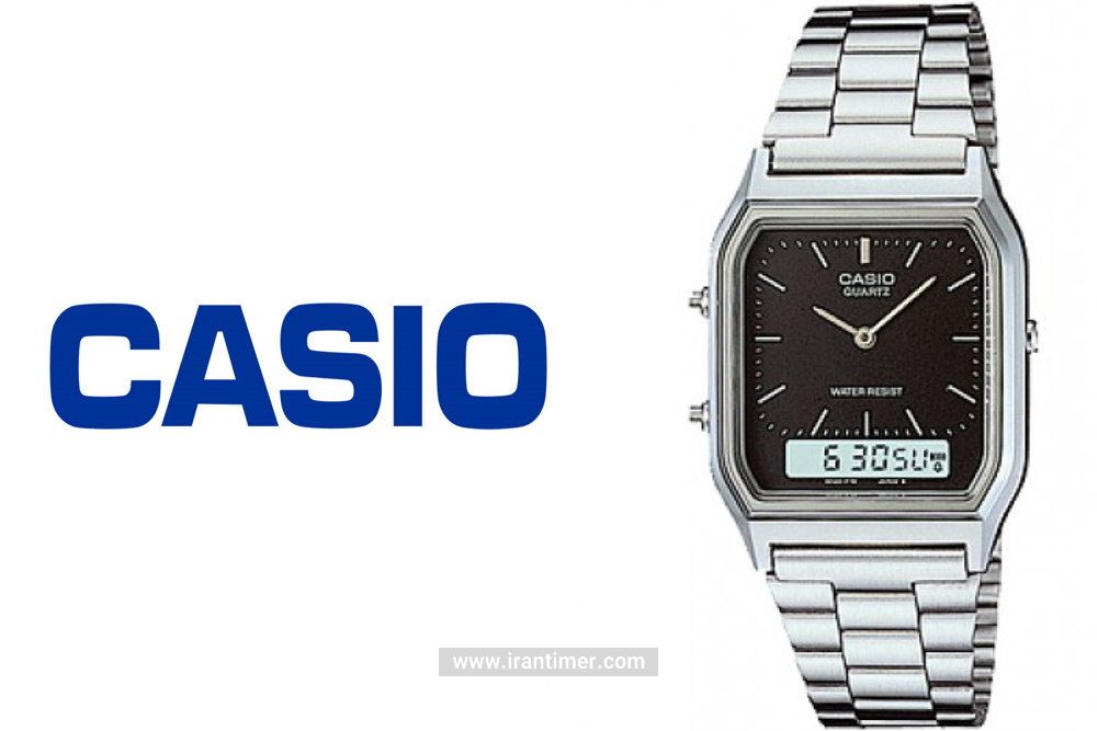 ساعت مچی مردانه کاسیو مدل AQ-230A-1DMQD ساعتی دارای زمان سنج (Stopwatch) بهره مند از طراحی بسیار زیبا و ظریف