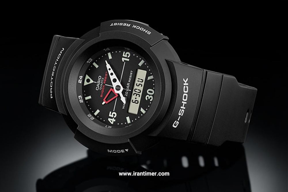قیمت و خرید ساعت مچی کاسیو CASIO (G-Shock) مدل AW-500E-1EDR | مرداننه اسپرت  تمام پلاستیک، نور پس زمینه، دو زمانه، زمان سنج، زنگ هشدار، نمایش تاریخ  کامل، نمایش تاریخ تا سال 2099