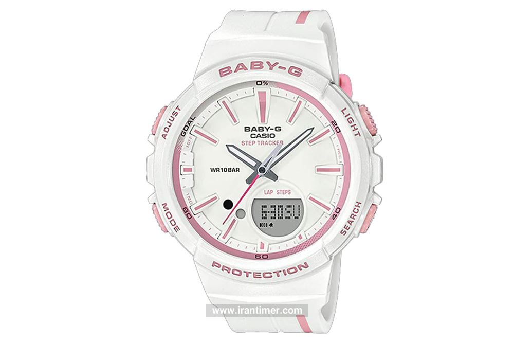 ساعت مچی دخترانه کاسیو مدل BGS-100RT-7ADR یک ساعت دارای زمان سنج (Stopwatch) با استایل ظریف اما جذاب