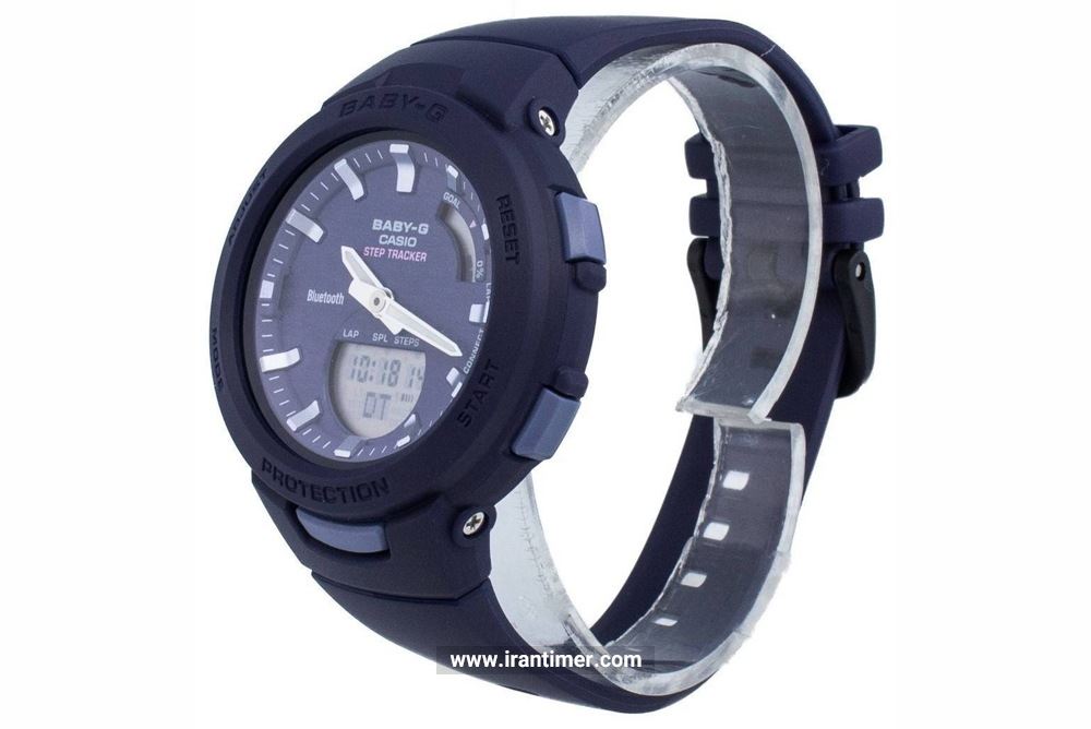 ساعت مچی دخترانه پسرانه کاسیو مدل BSA-B100AC-2ADR ساعتی دارای زمان سنج (Stopwatch) دارای موتور حرفه ای و بدنه مقاوم