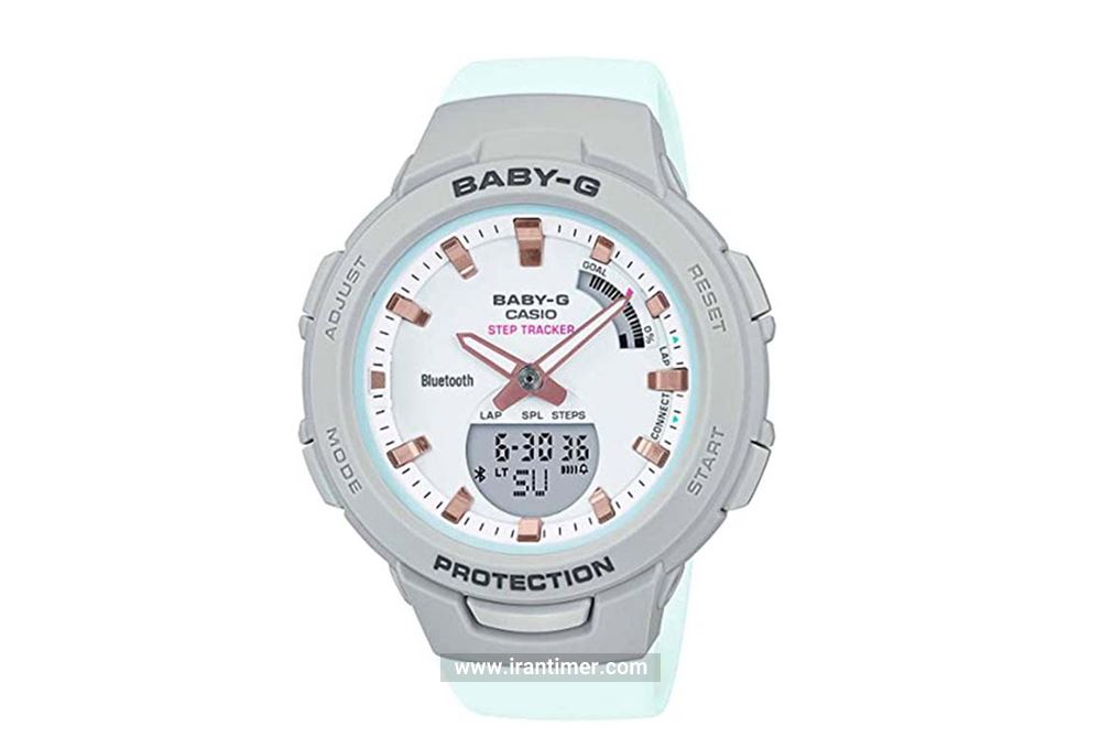 ساعت مچی دخترانه پسرانه کاسیو مدل BSA-B100MC-8ADR ساعتی بلوتوث دار با طراحی ظریف