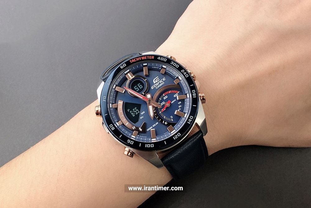 ساعت مچی مردانه کاسیو مدل ECB-900BL-2ADR یک ساعت دارای کورنوگراف درکنار طراحی ظریف