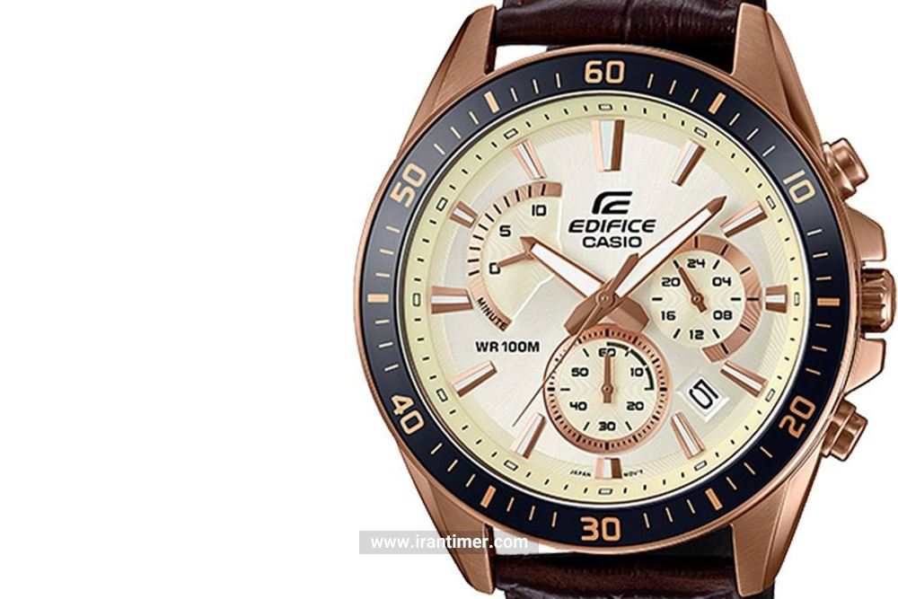 بررسی ظاهری ساعت مچی مردانه کاسیو مدل EFR-552GL-7AVUDF