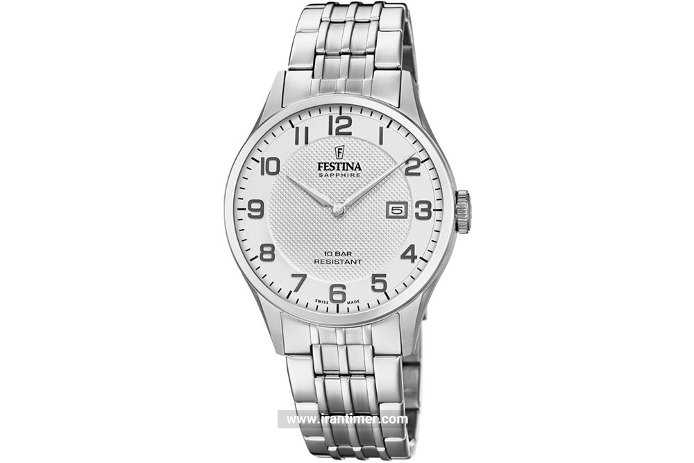 ساعت مچی مردانه فستینا مدل F20005/1 ساعتی تقویم دار بهره مند از ترکیب رنگ خاص