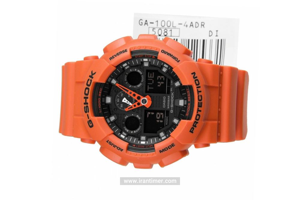 ساعت مچی مردانه کاسیو مدل GA-100L-4ADR یک ساعت تقویم دار بهره مند از اصالت و کیفیت