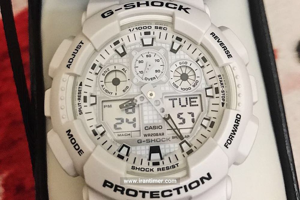 ظاهر ساعت مچی مردانه کاسیو مدل GA-100MW-7ADR