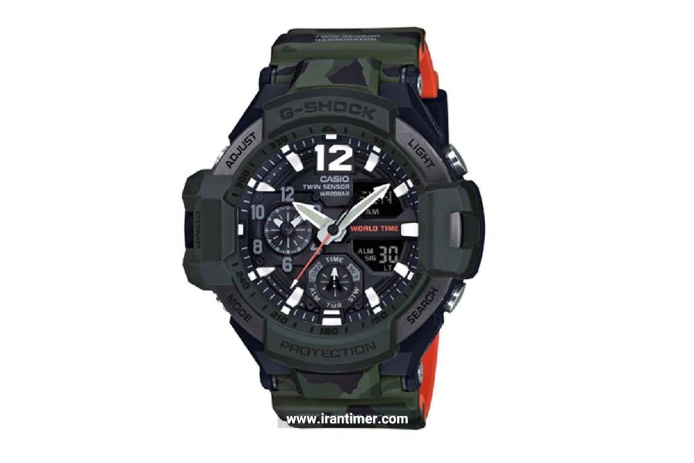 ساعت مچی مردانه کاسیو مدل GA-1100SC-3ADR ، ساعتی