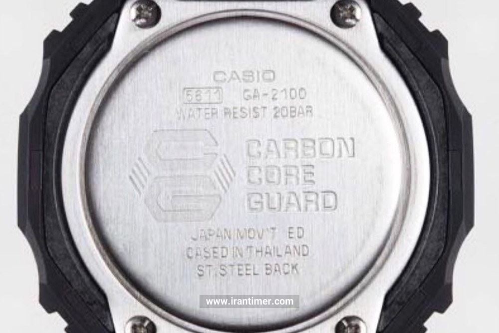 ساعت مچی مردانه کاسیو مدل GA-2100-1ADR یک ساعت دارای زمان سنج (Stopwatch) دارای طراحی منحصر به فرد