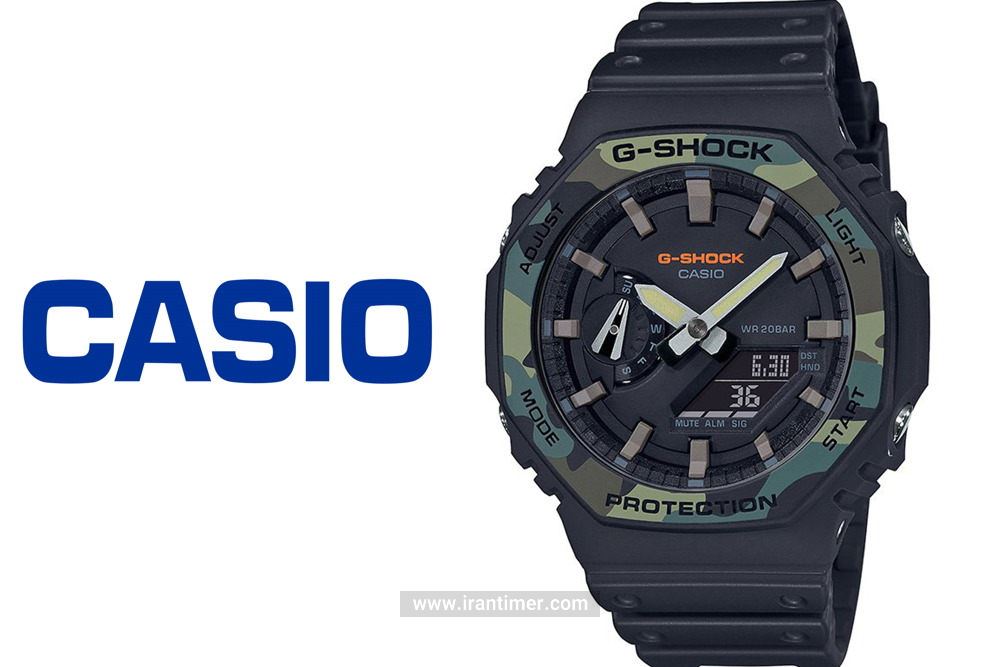 ساعت مچی مردانه کاسیو مدل GA-2100SU-1ADR یک ساعت دارای زمان سنج (Stopwatch) با کیفیت و اعتبار برند