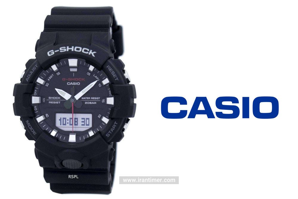 ساعت مچی مردانه کاسیو مدل GA-800-1ADR ساعتی دارای زمان سنج (Stopwatch) دارای کیفیت و اصالت