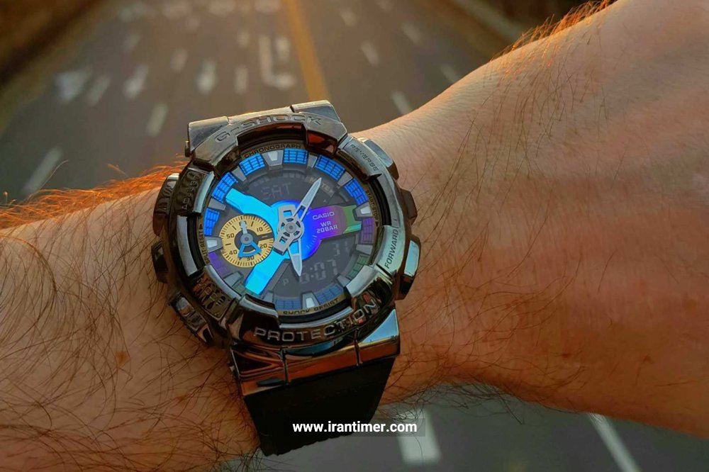 ساعت مچی مردانه کاسیو مدل GM-110B-1ADR ساعتی دارای زمان سنج (Stopwatch) درکنار طراحی جذاب