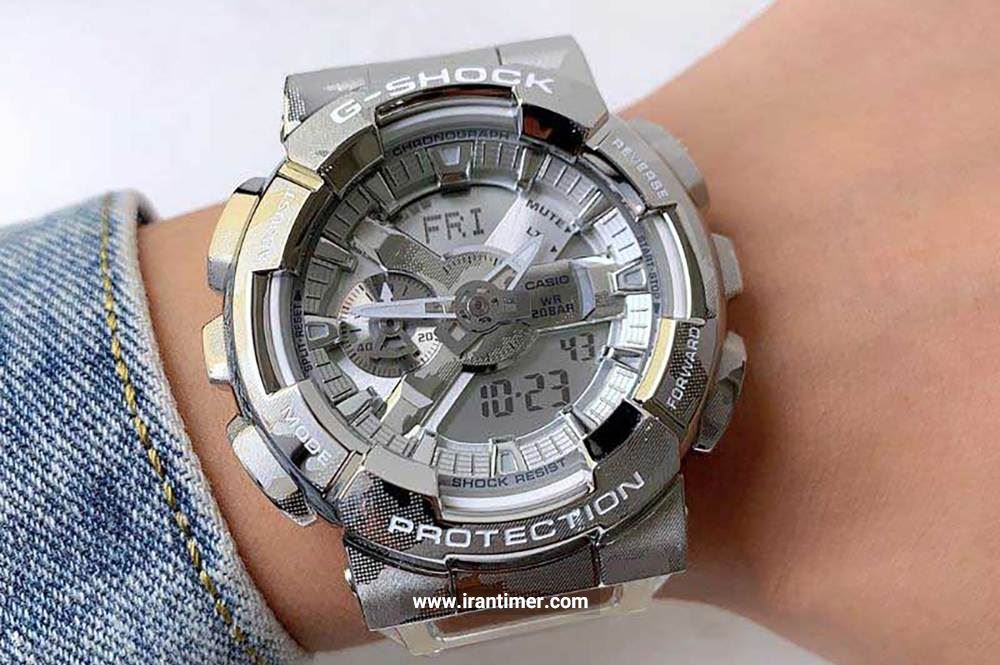 ساعت مچی مردانه کاسیو مدل GM-110SCM-1ADR یک ساعت دارای تایمر صدا دار بهره مند از بهره مند بودن از متریال درجه 1