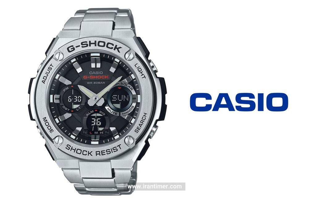 ساعت مچی مردانه کاسیو مدل GST-S110D-1ADR یک ساعت دارای زمان سنج (Stopwatch) بهره مند از طراحی باکیفیت و حرفه ای