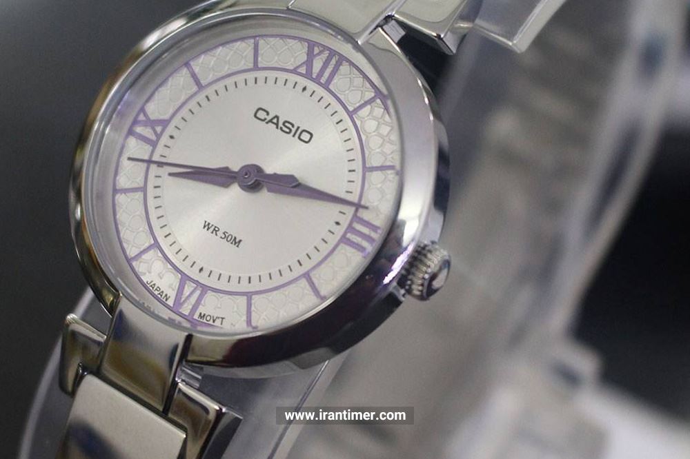 ساعت مچی زنانه کاسیو مدل LTP-E403D-6AVDF یک ساعت دارای تقویم هفته بهره مند از طراحی ظریف