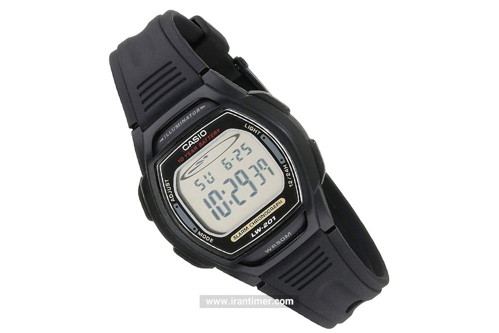 قیمت و خرید ساعت مچی کاسیو CASIO (G-Shock) مدل LW-201-1AVDF | زنانه اسپرت  تمام پلاستیک، نور پس زمینه، دو زمانه، زمان سنج، زنگ هشدار، نمایش تاریخ  کامل، عمر باتری 10 ساله