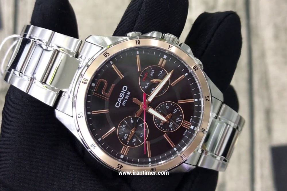 ظاهر ساعت مچی مردانه کاسیو مدل MTP-1374D-1A2VDF