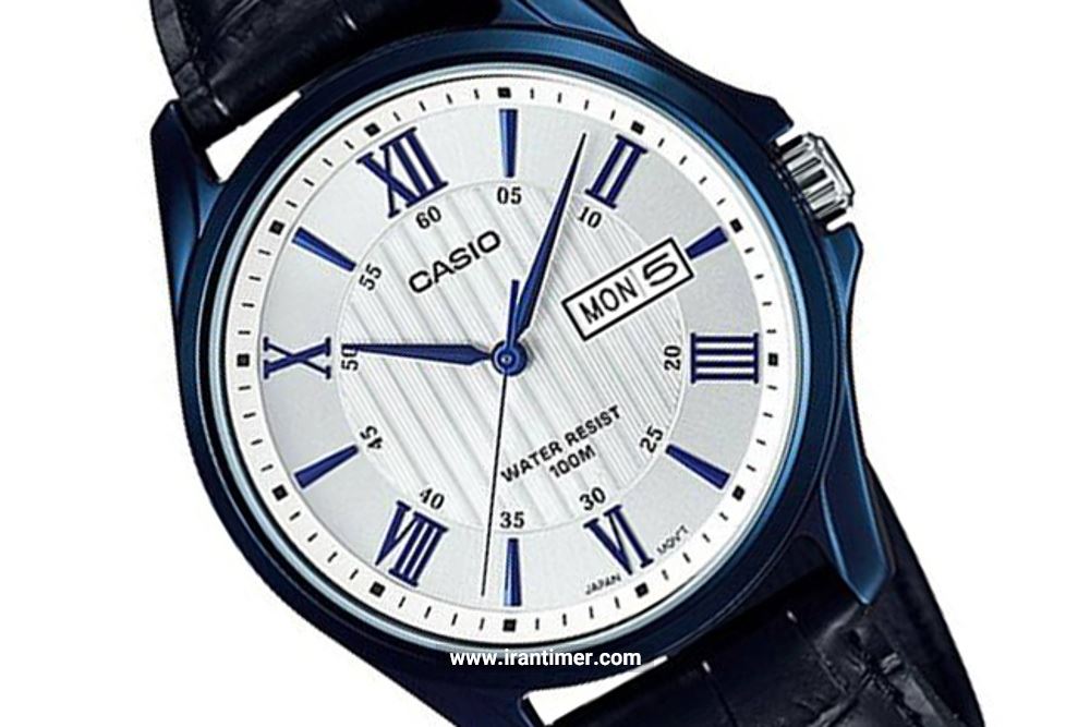 ساعت مچی مردانه کاسیو مدل MTP-1384BUL-7AVDF ساعتی تقویم دار بهره مند از طراحی بسیار زیبا و ظریف