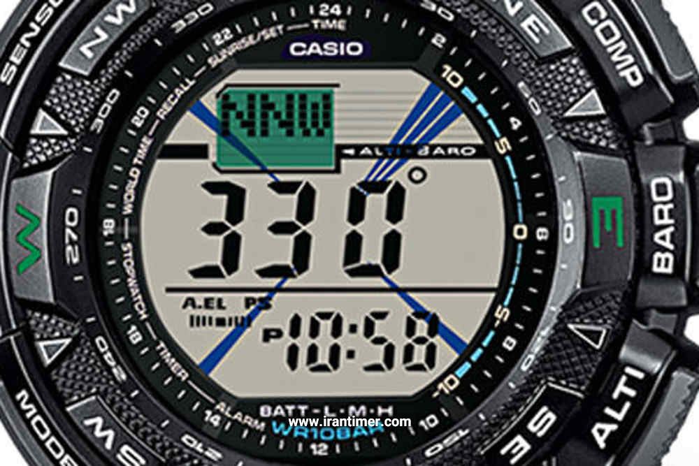 بررسی ظاهری ساعت مچی مردانه کاسیو مدل PRG-240R-5DR