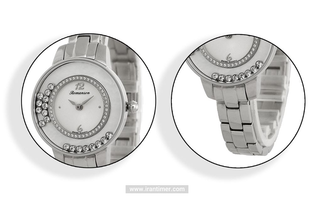 امکانات استفاده شده در ساعت مچی زنانه رومانسون مدل RM7A30QLWWA1R1-W