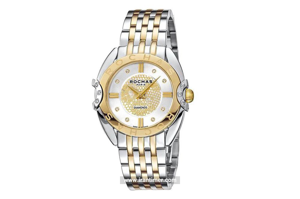 ساعت مچی زنانه روشاس مدل RP2L008M0121 یک ساعت دارای روکش رنگ پی وی دی (PVD) با کیفیت و اصالت