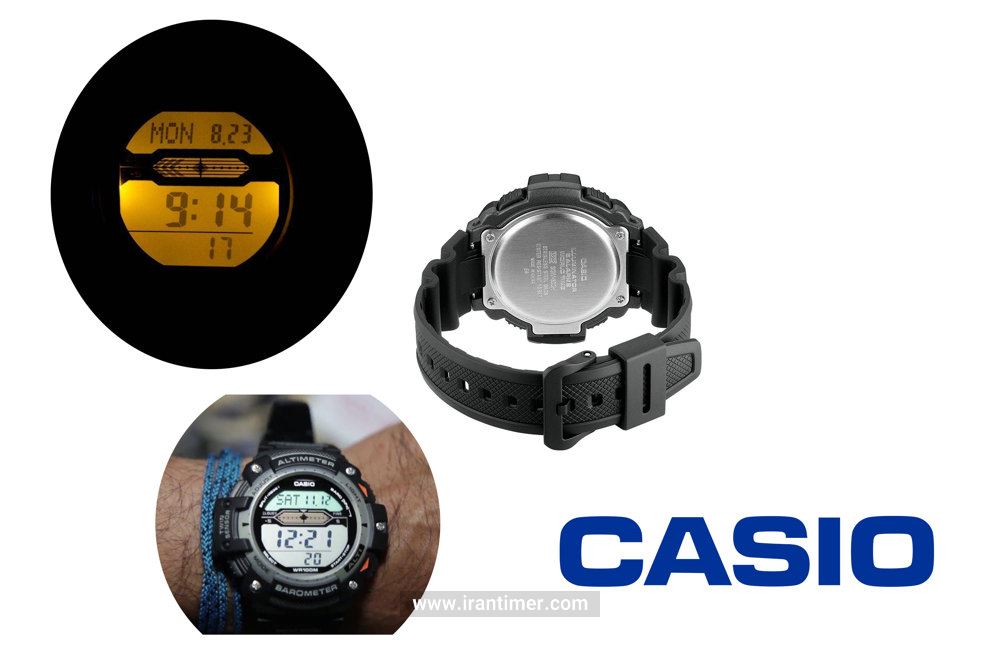 امکانات استفاده شده در ساعت مچی مردانه کاسیو مدل SGW-300H-1AVDR