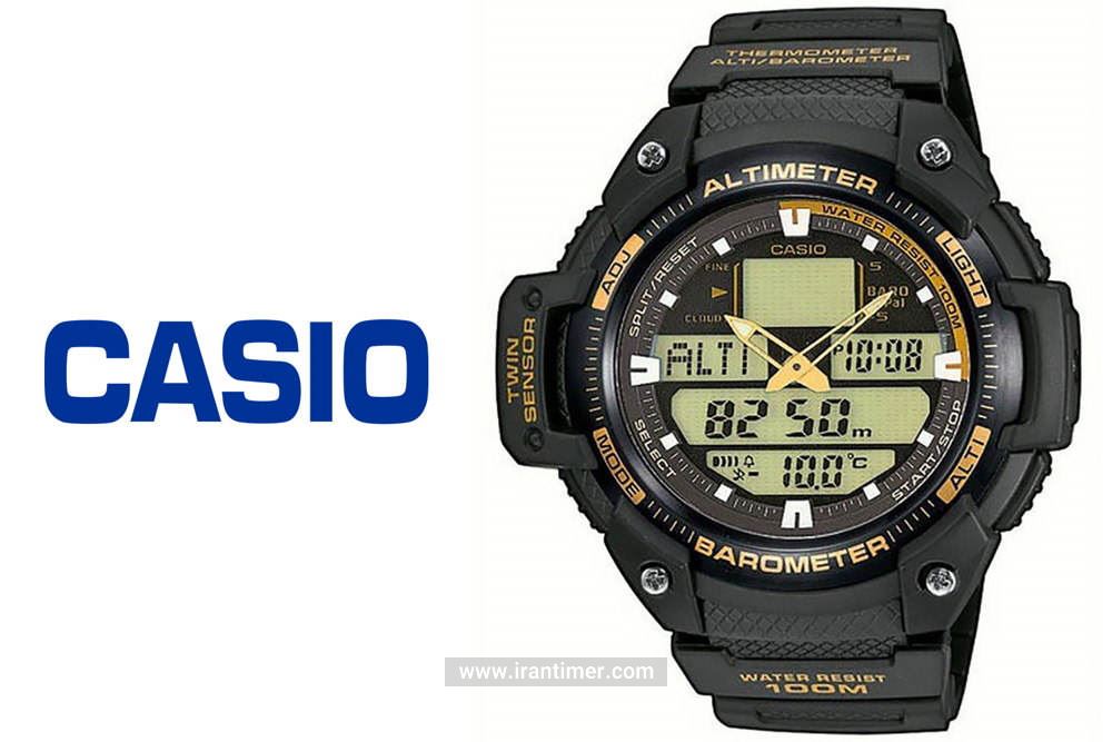 ساعت مچی مردانه کاسیو مدل SGW-400H-1B2VDR یک ساعت دارای تقویم هفته با طراحی منحصر به فرد