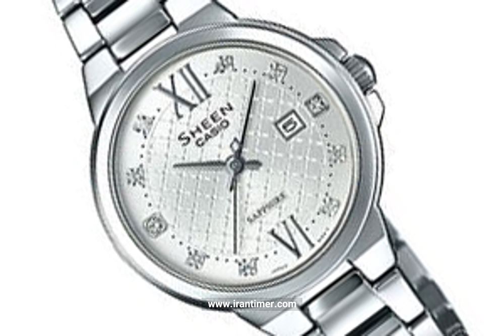 ساعت مچی زنانه کاسیو مدل SHE-4524D-7AUDR ساعتی تقویم دار دارای استایل ظریف اما جذاب
