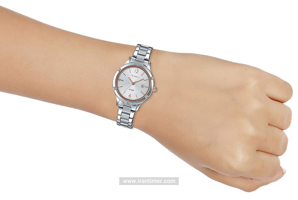 بررسی ظاهری ساعت مچی زنانه کاسیو مدل SHE-4533D-7AUDF