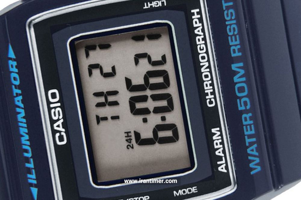 ساعت مچی مردانه کاسیو مدل W-215H-2AVDF ساعتی دارای زمان سنج (Stopwatch) بهره مند از کیفیت بالای برند