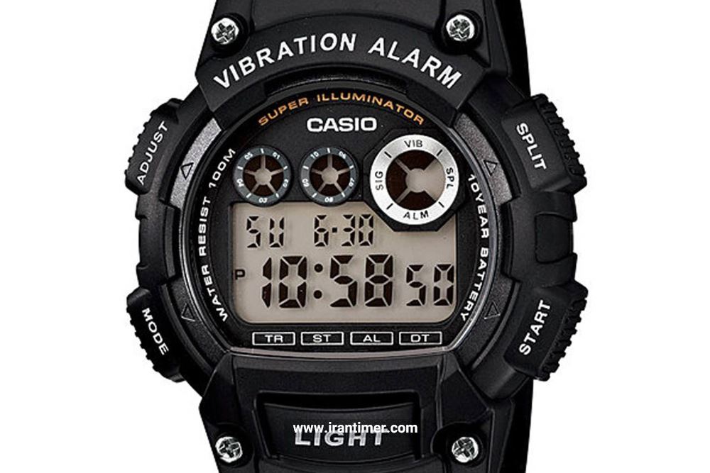 ساعت مچی مردانه کاسیو مدل W-735H-1AVDF ساعتی دارای تایمر همراه با کیفیت برند