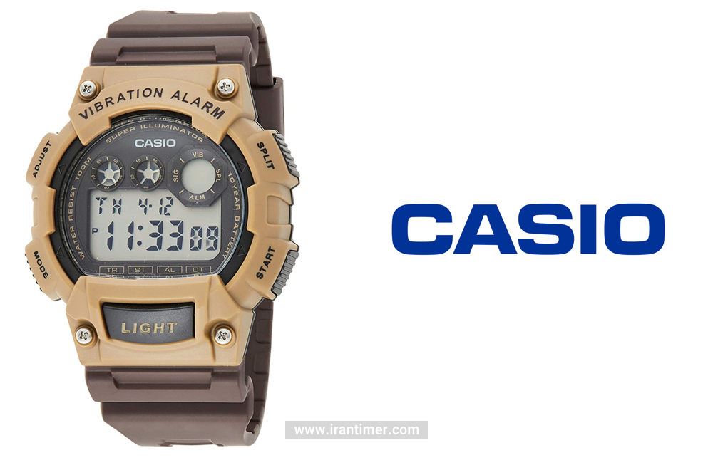 ساعت مچی مردانه کاسیو مدل W-735H-5AVDF ساعتی تقویم دار همراه با ترکیب رنگ خاص
