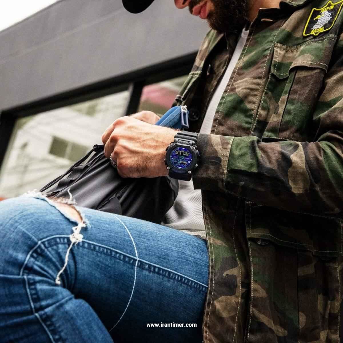 بررسی ظاهری ساعت مچی مردانه کاسیو مدل GA-900VB-1ADR