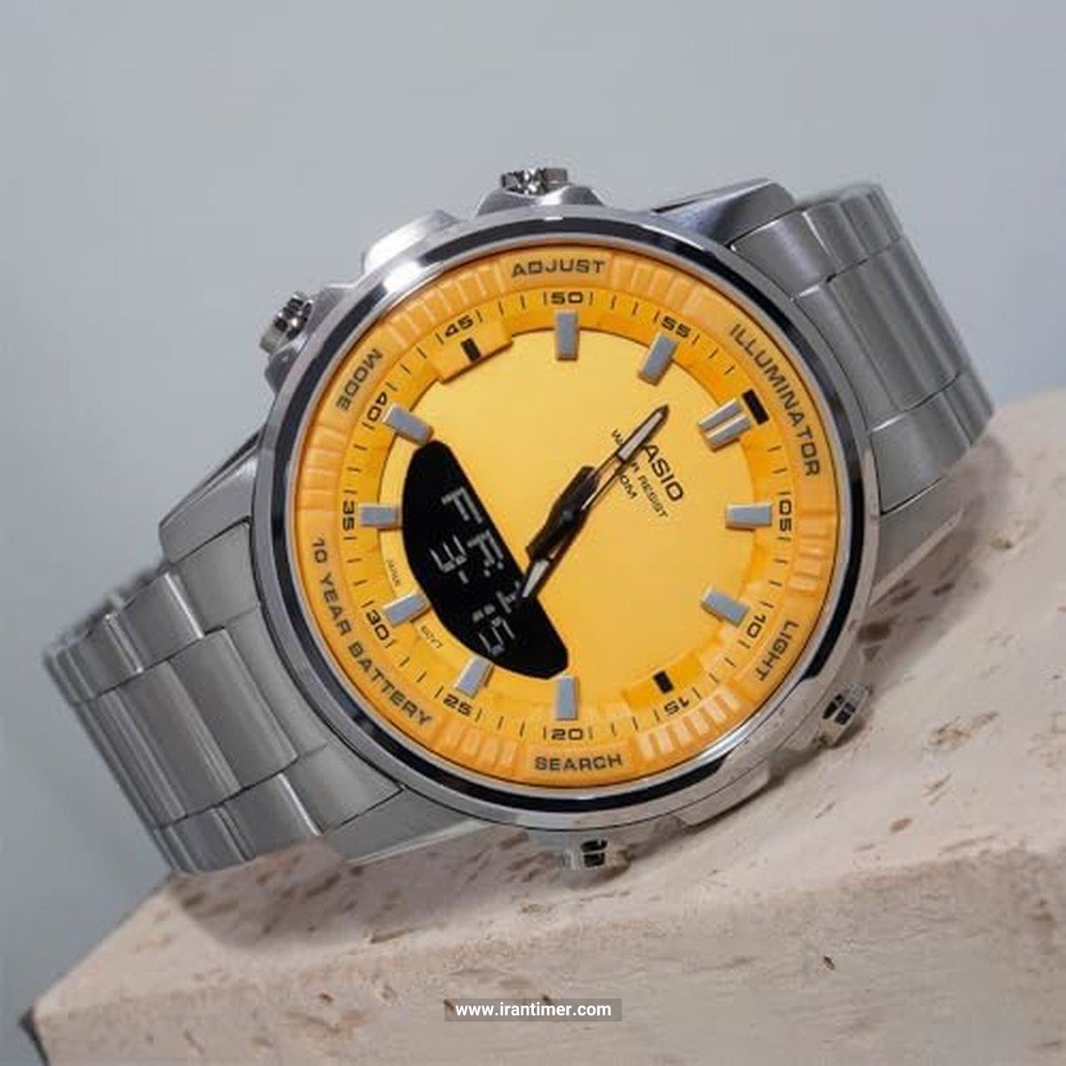 ساعت مچی مردانه کاسیو مدل AMW-880D-9AVDF ساعتی دارای قابلیت ذخیره شماره تلفن بهره مند از کیفیت بالای برند