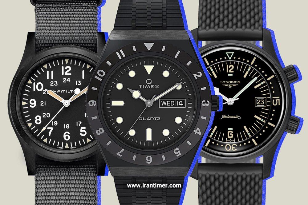 خرید اینترنتی ساعت مشکی buy black colored watches