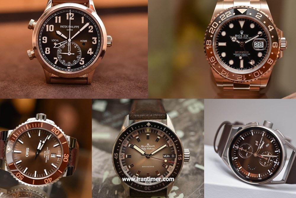 خرید اینترنتی ساعت قهوه ای buy brown colored watches