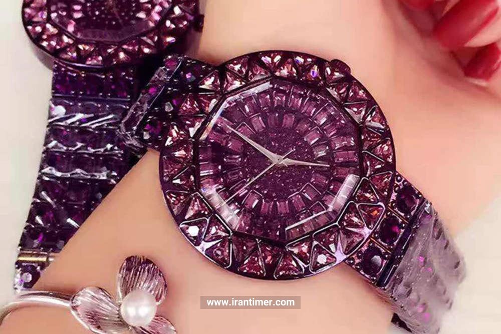 خرید اینترنتی ساعت نگین دار buy crystal stone watches