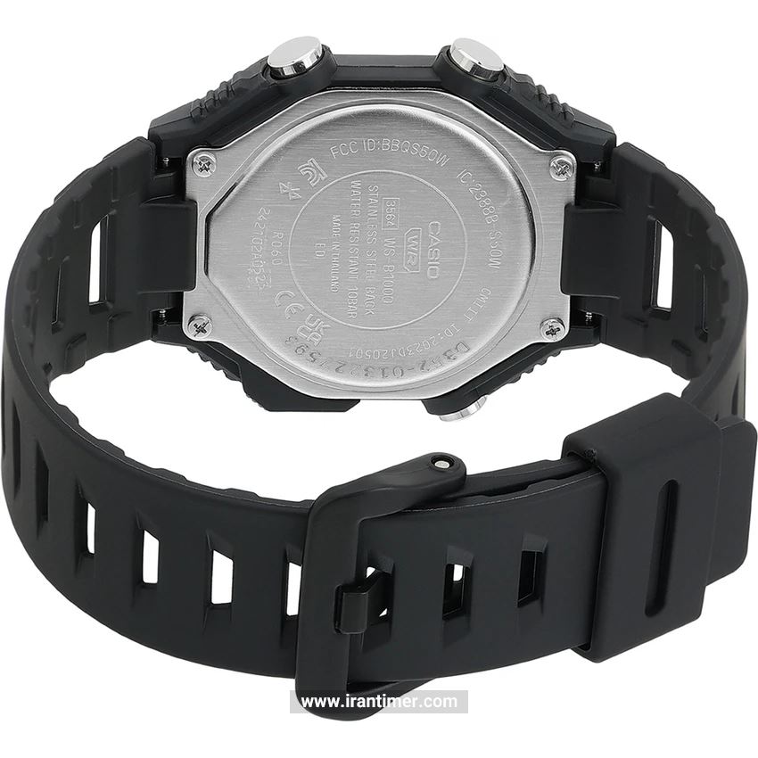 قیمت و خرید ساعت مچی مردانه کاسیو (CASIO) جنرال مدل WS-B1000-1AVDF اسپرت | اورجینال و اصلی