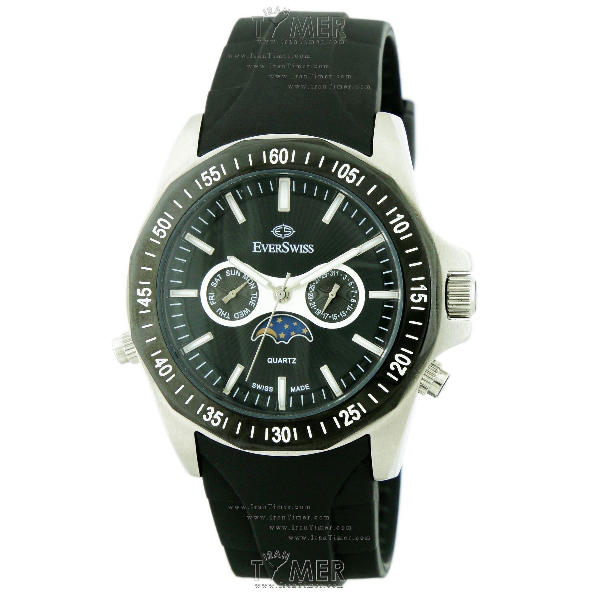 قیمت و خرید ساعت مچی مردانه اورسوئیس(EVER SWISS) مدل 19177-S154 کلاسیک اسپرت | اورجینال و اصلی
