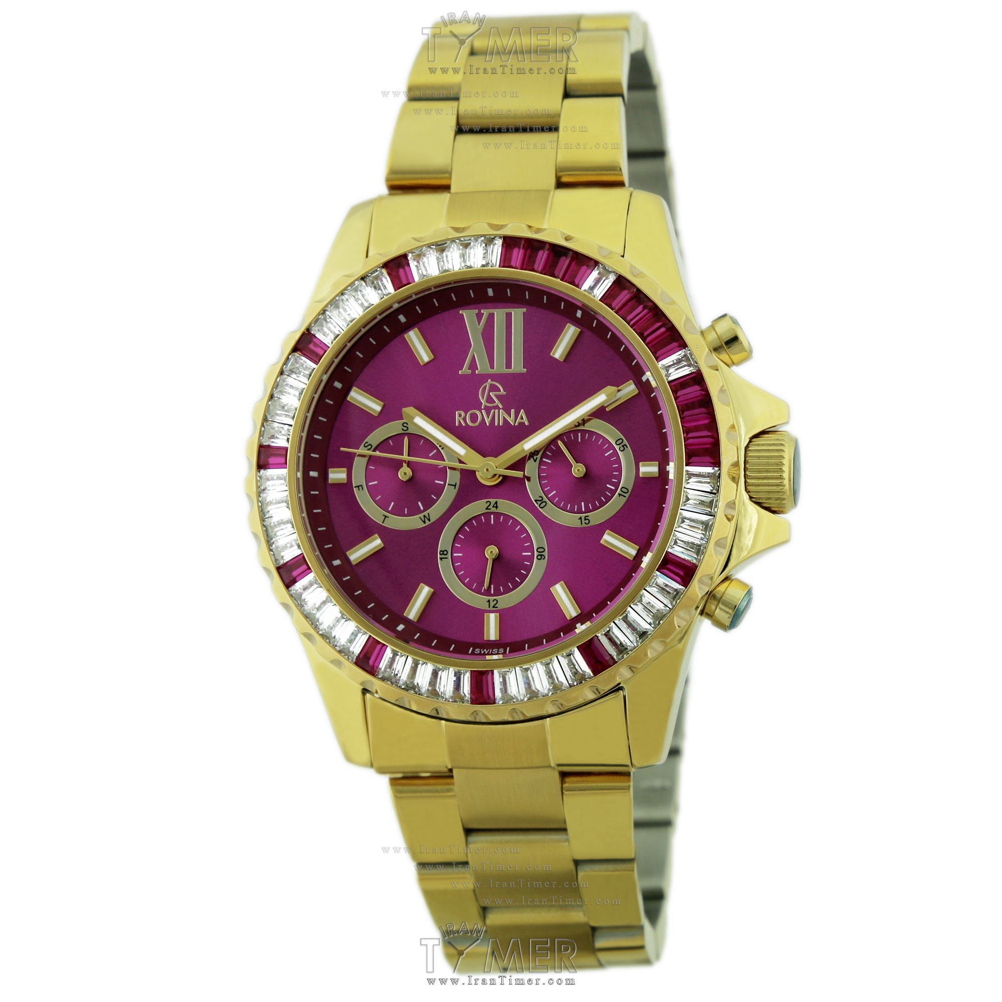 قیمت و خرید ساعت مچی زنانه رُوینا(ROVINA) مدل 22159L3BR کلاسیک فشن | اورجینال و اصلی