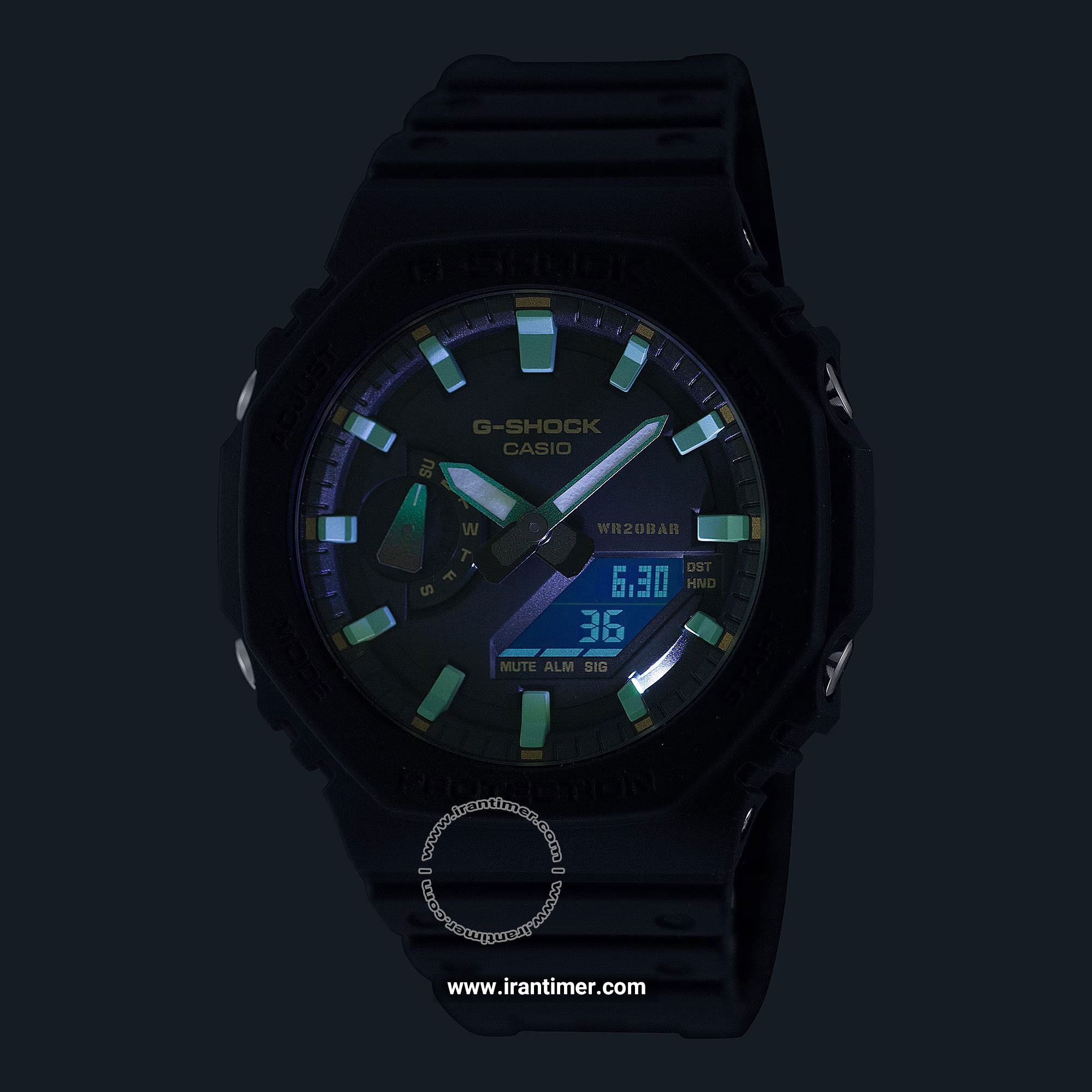 قیمت و خرید ساعت مچی مردانه کاسیو (CASIO) جی شاک مدل GA-2100RC-1ADR اسپرت | اورجینال و اصلی