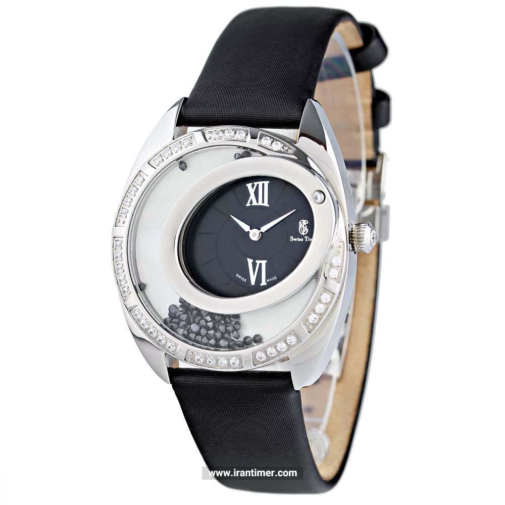 قیمت و خرید ساعت مچی زنانه سوئیس تایم(SWISS TIME) مدل ST 271-SSBlk/Bl فشن | اورجینال و اصلی
