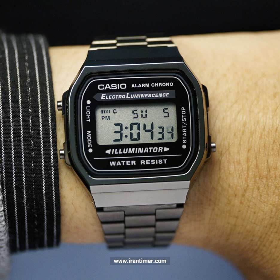 قیمت و خرید ساعت مچی مردانه کاسیو (CASIO) جنرال مدل A168WGG-1ADF کلاسیک | اورجینال و اصلی