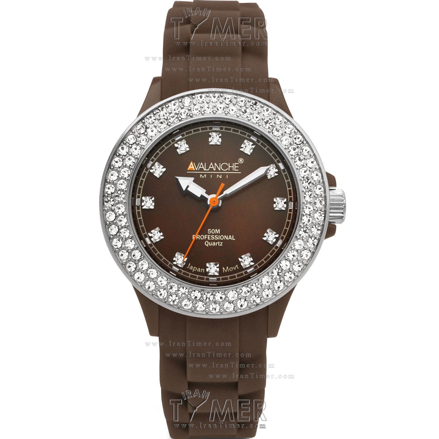 قیمت و خرید ساعت مچی زنانه اولانچ(AVALANCHE) مدل AVM1018SBR اسپرت | اورجینال و اصلی