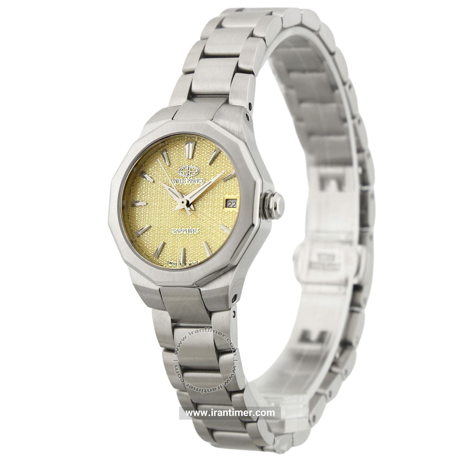 قیمت و خرید ساعت مچی زنانه سوئیس پرنس(Swiss Prince) مدل 2002G-WOMEN-YELLOW کلاسیک | اورجینال و اصلی