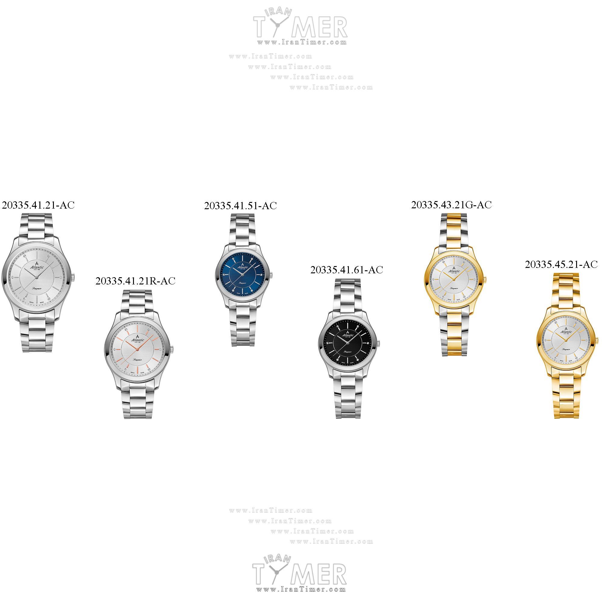 قیمت و خرید ساعت مچی زنانه آتلانتیک(ATLANTIC) مدل AC-20335.41.21R کلاسیک | اورجینال و اصلی