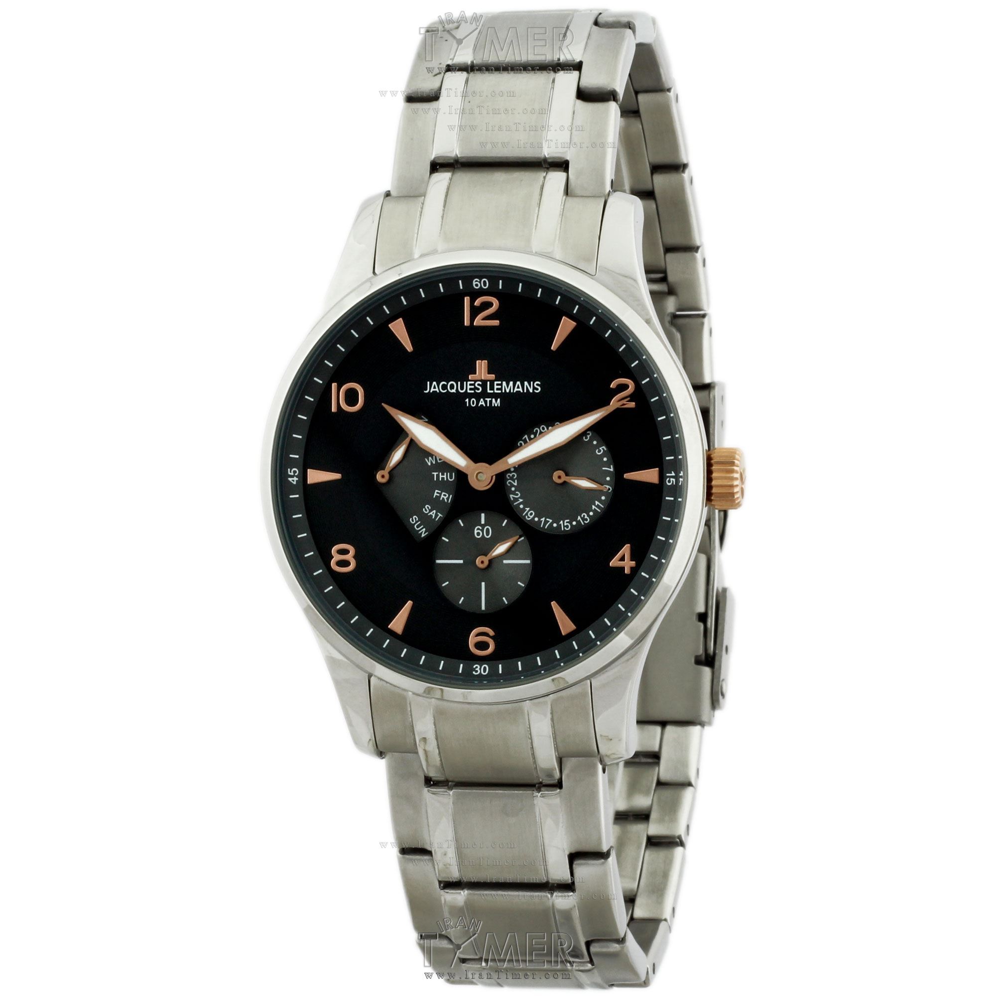 قیمت و خرید ساعت مچی مردانه ژاک لمن(JACQUES LEMANS) مدل 1-1827K کلاسیک اسپرت | اورجینال و اصلی