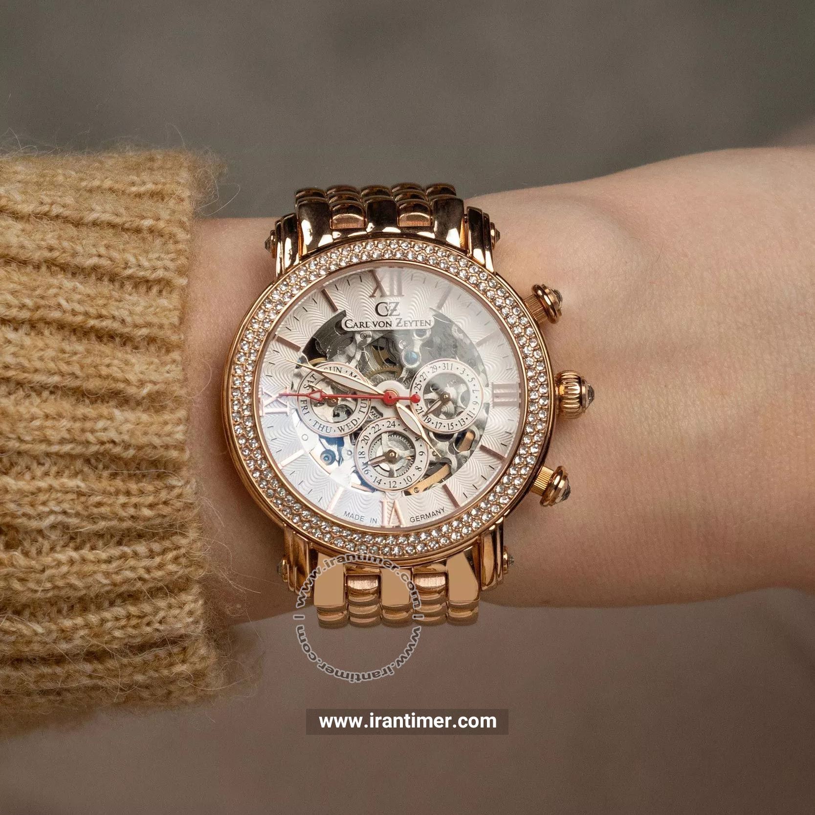 قیمت و خرید ساعت مچی زنانه کارل ون زیتن(CARL VON ZEYTEN) مدل CVZ0062RWMS فشن | اورجینال و اصلی